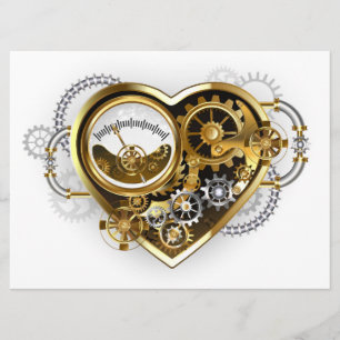 Steampunk Heart met een manometer Programma