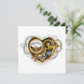Steampunk Heart met een manometer Programma (Staand voorkant)