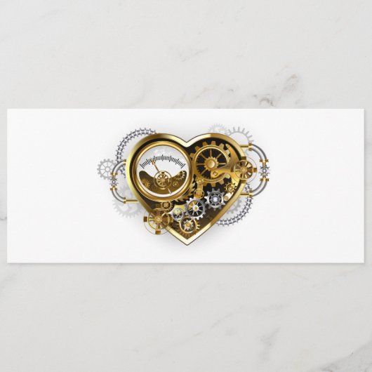 Steampunk Heart met een manometer Programma (Voorkant)
