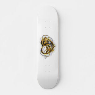Steampunk Heart met een manometer Skateboard
