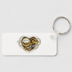 Steampunk Heart met een manometer Sleutelhanger