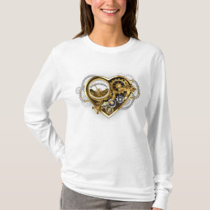 Steampunk Heart met een manometer T-shirt