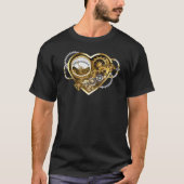 Steampunk Heart met een manometer T-shirt (Voorkant)
