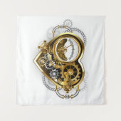 Steampunk Heart met een manometer Wandkleed (Voorkant (horizontaal))