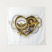 Steampunk Heart met een manometer Wandkleed (Voorkant)