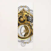 Steampunk Heart met een manometer Yogamat (Achterkant)