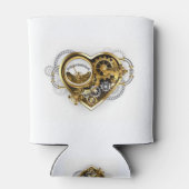 Steampunk Heart with a Manometer Blikjeskoeler (Achterkant)