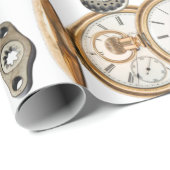 Steampunk heeft objecten Gears Pocket watch Skelet Cadeaupapier (Rol Hoek)