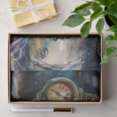 Steampunk Heks Halloween Waterverf Tissuepapier (Geschenk)