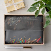 Steampunk Helder Gekleurde Alligator Decoupage Tissuepapier (Geschenk)