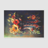 Steampunk Herfst Bloemen Baskisch DF7LF Decoupage Tissuepapier (Voorkant)