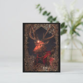 Steampunk Herten Stijl Briefkaart (Staand voorkant)