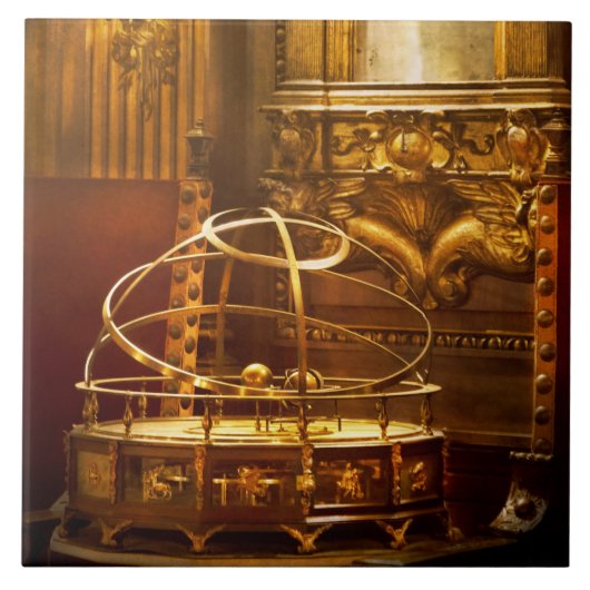 Steampunk - Het planetarium Tegeltje (Voorkant)