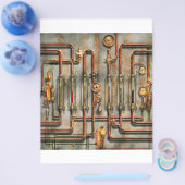 Steampunk - Het smeermiddelspruitstuk Flyer (Enkel)