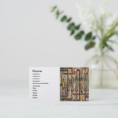 Steampunk - Het smeermiddelspruitstuk Visitekaartje (Staand voorkant)