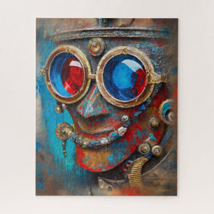 Steampunk Het Tin Man Portret Legpuzzel