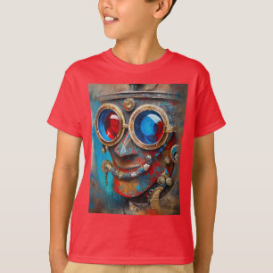 Steampunk Het Tin Man Portret T-shirt