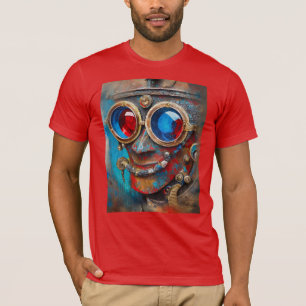 Steampunk Het Tin Man Portret T-shirt