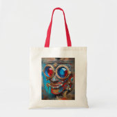 Steampunk Het Tin Man Portret Tote Bag (Voorkant)
