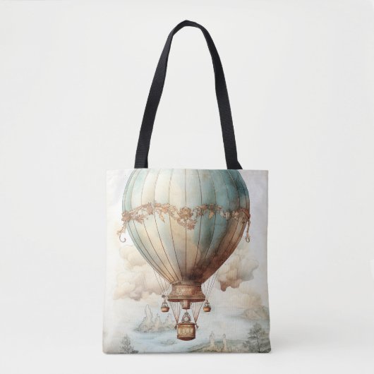Steampunk Hete Luchtballon (2) Draagtas (Voorkant)