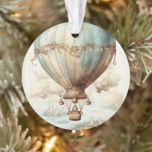  Steampunk Hete Luchtballon (2) Ornament