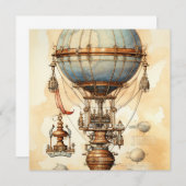 Steampunk Hete Luchtballon (3) (Voorkant / Achterkant)