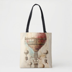 Steampunk Hete Luchtballon (4) Draagtas