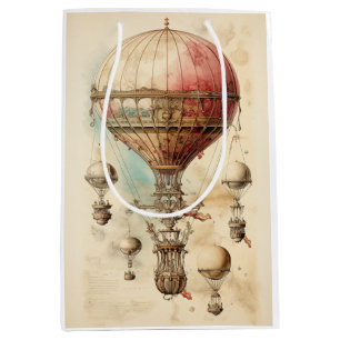Steampunk Hete Luchtballon (4) Medium Cadeauzakje
