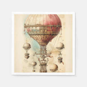 Steampunk Hete Luchtballon (4) Servet