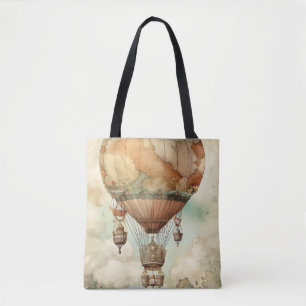 Steampunk Hete Luchtballon (5) Draagtas