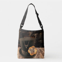 Steampunk hoge hoed cross body tas