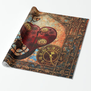 Steampunk Hoorstrelpapier Cadeaupapier