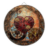 Steampunk Hoorstrelpapier Dartbord (Voorkant)