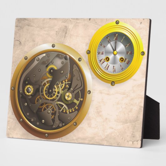 Steampunk horloge fotoplaat (Zijkant)