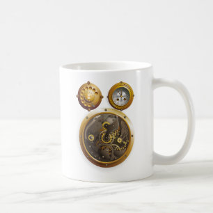 Steampunk horloge koffiemok