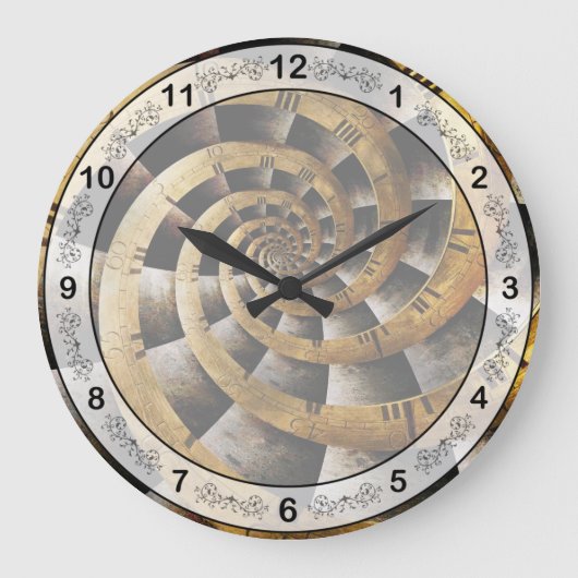 Steampunk - Horloge - L'écoulement du temps (Recto)