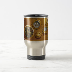 Steampunk horloge reisbeker