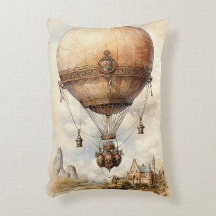 Steampunk Hot Air ballon Accent Kussen