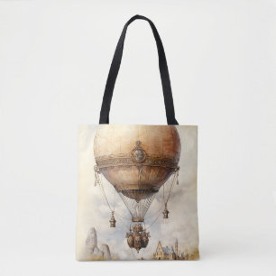 Steampunk Hot Air ballon Draagtas