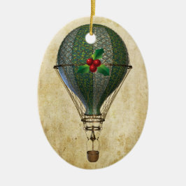 Steampunk Hot Air-ballon, speciaal Ornament