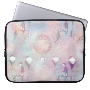 Steampunk Hot Air-ballonnen Feminine Laptop Sleeve