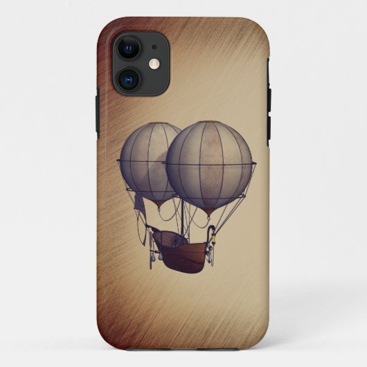 Steampunk Hot Air-ballonnen met schip Case-Mate iPhone Case (Achterkant)