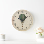 Steampunk Hot Air-ballonwandklok Grote Klok (Huis)