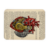 Steampunk Human Heart Anatomie Sci Fi Art Magneet (Horizontaal)