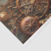 Steampunk Hummingbird Flight Fantasy Decoupage Tissuepapier (Detail)