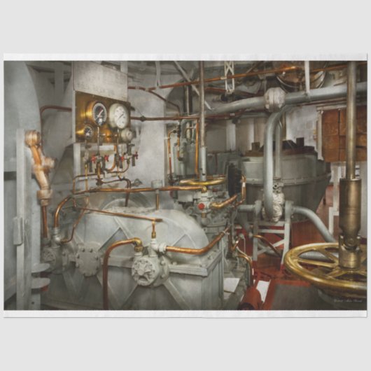 Steampunk - In de machinekamer Tissuepapier (Voorkant)