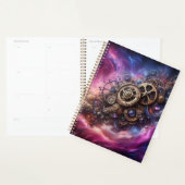 Steampunk Industrial Clocwork Purple and Pink (Devant avec enveloppe)