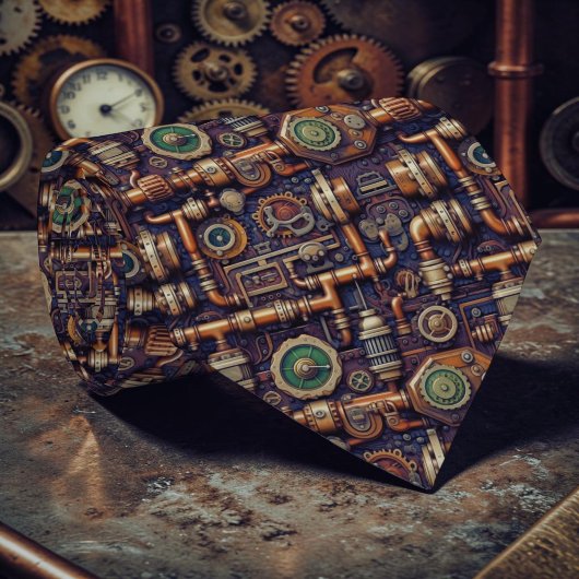 Steampunk Industrial Custom Necktie Tie Stropdas