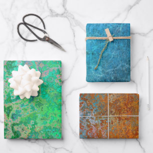 Steampunk Industrial Rust Inpakpapier Vel