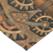 Steampunk Industrial Vintage Clockwork Tafelkleed (Gekanteld)